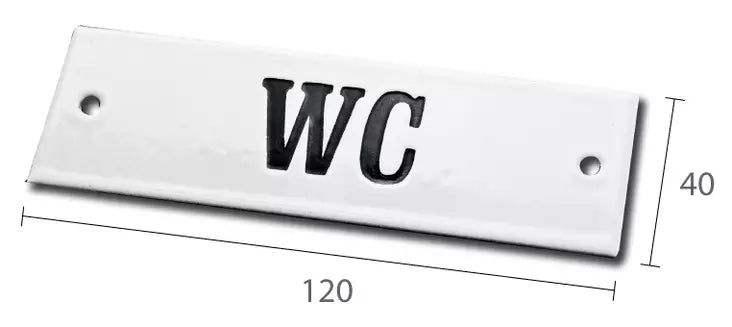 WC -emalikyltti 12 x 4 cm