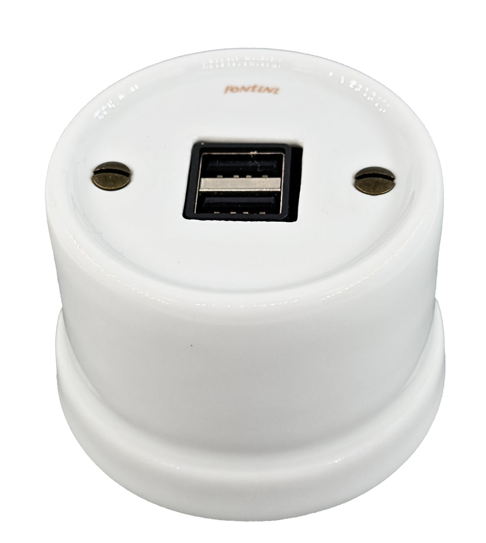 USB A -pistorasia, tupla Pinta-asennettava FONTINI