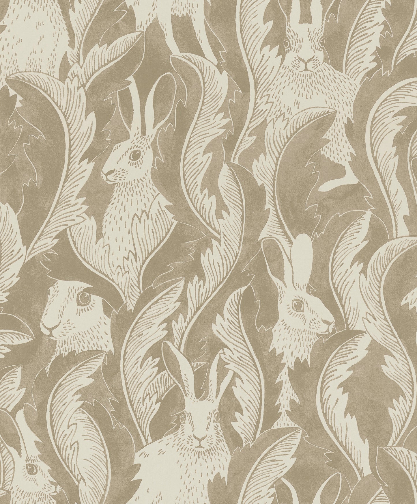 Tapetti Hares in Hiding Ruskea 03-52 (Långelid / Von Brömssen)