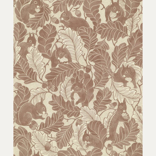 Tapetti Oak Tree Tails Ruskea 19-52 (Långelid / Von Brömssen)