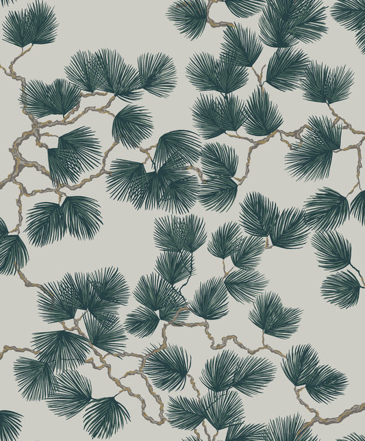 Tapetti Pine Vihreä 804-78 (Sandberg Wallpaper)