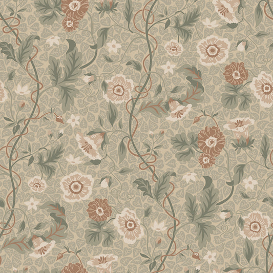 Tapetti Ulla Vaaleanvihreä S10499 (Sandberg Wallpaper)