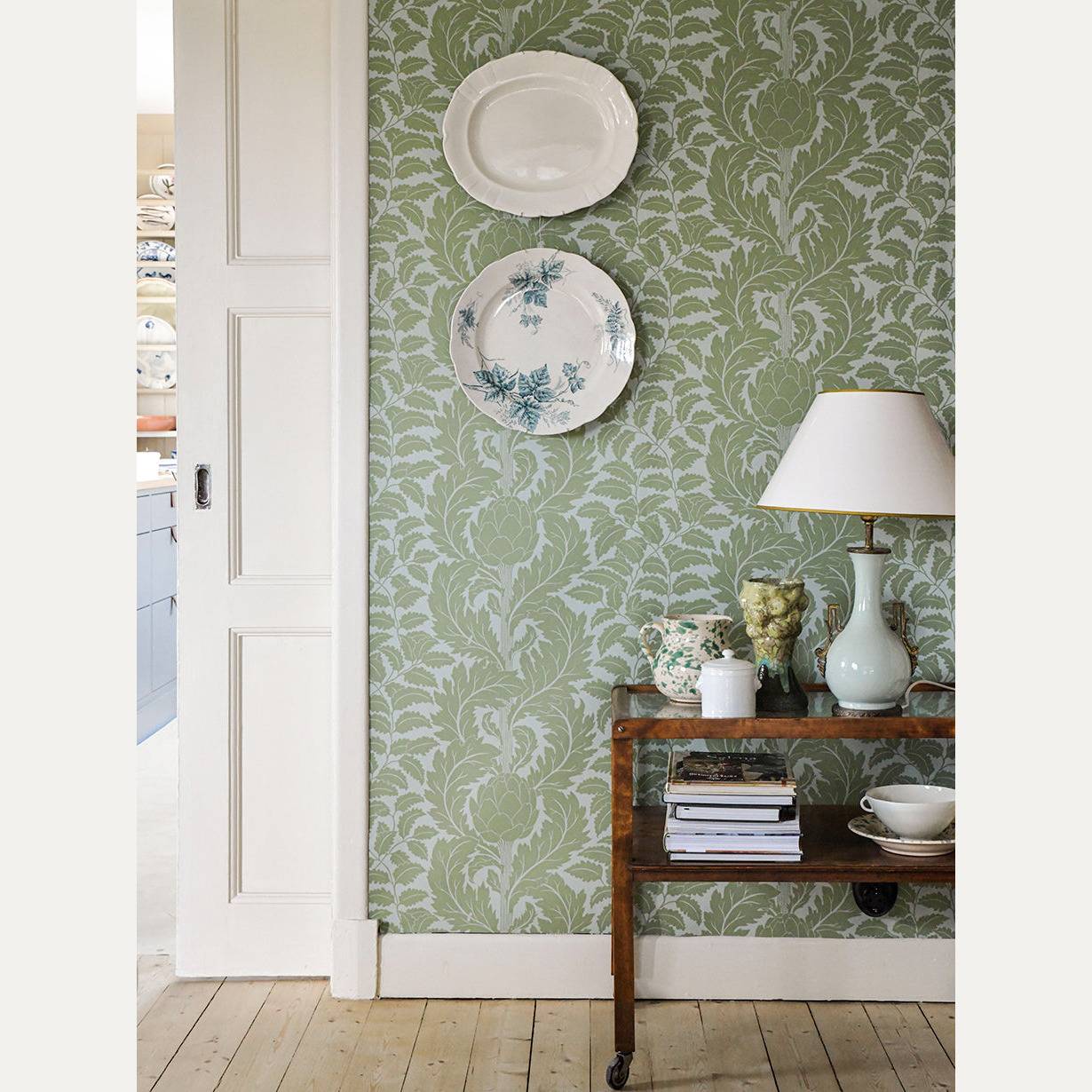 Tapetti Artichoke Vihreä 22-55 (Långelid / Von Brömssen)